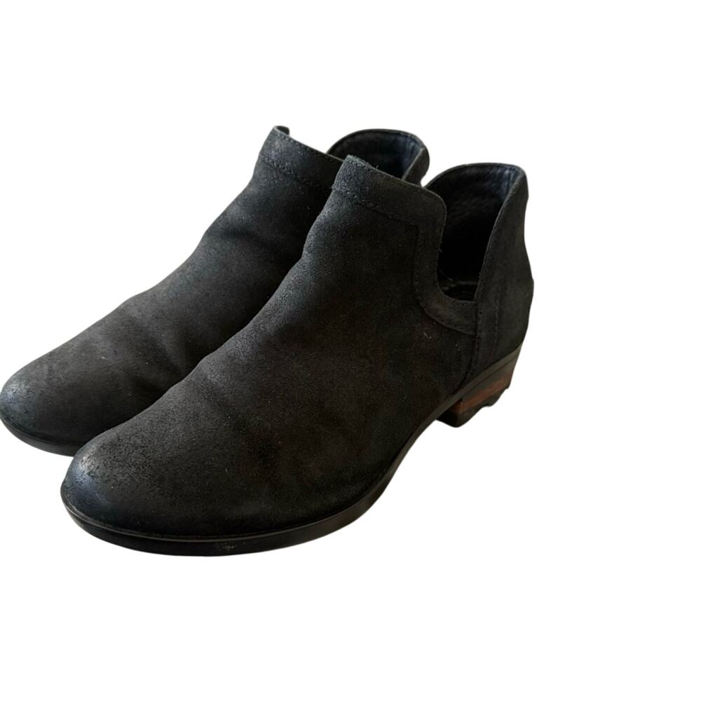 Sorel Black Suede Leather Ankle Boots Women’s 8